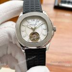 Clone Patek Philippe Lady Tourbillon Automatic Watches White MOP Dial